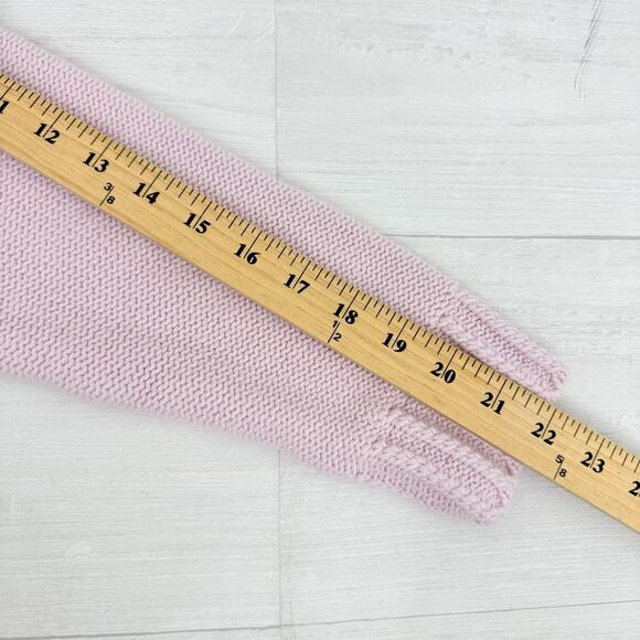 Talbots Knit Sweater Women Medium Embroidered Light Pink Preppy Coquette Crew - Picture 10 of 14